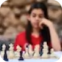 girl with chess board